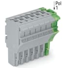 Wago Contact - Connecteur femelle pour 1 conducteur gris/ja-ve