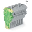 Wago Contact - Connecteur femelle pour 1 conducteur ja-ve/gris