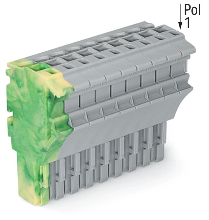 Wago Contact - Connecteur femelle pour 1 conducteur ja-ve/gris