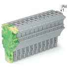 Wago Contact - Connecteur femelle pour 1 conducteur ja-ve/gris