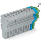 Wago Contact - Connecteur femelle pour 1 conducteur gris/bleu/ja-ve