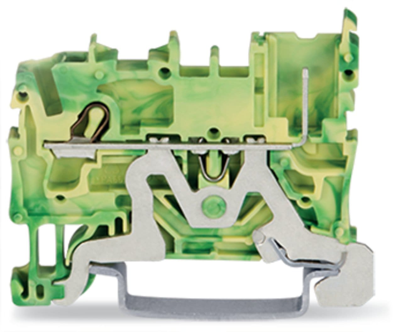 Wago Contact - Borne de base de terre 1 conducteur/ vert-jaune