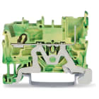 Wago Contact - Borne de base de terre 1 conducteur/ vert-jaune