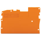Wago Contact - X-COM'S  : Plaque d'extrémité et intermédiaire 1C / 1 broche / Orange