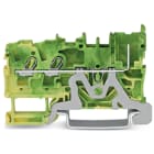 Wago Contact - X-COM'S  : Borne de protection 2C / 1 broche / 2,5 (4) mm² / Vert-Jaune