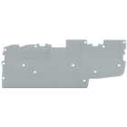 Wago Contact - X-COM'S  : Plaque d'extrémité et intermédiaire 2C / 2 broches / Gris