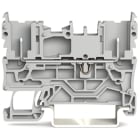 Wago Contact - Borne de base à 2 broches gris