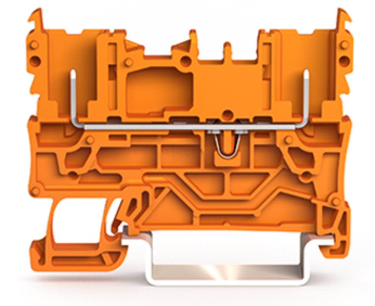 Wago Contact - Borne de base à 2 broches orange