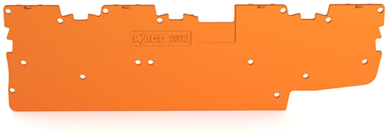Wago Contact - Plaque d'extrémité épaisseur 1 mm, orange