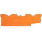 Wago Contact - Plaque d'extrémité épaisseur 1 mm, orange