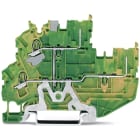 Wago Contact - Borne base 2et.2c.passage vert-jaune