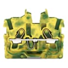 Wago Contact - Mini-Borne de passage pour 2 conduct avec ouverture de manipulation 1mm², vert-j