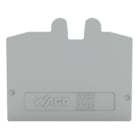 Wago Contact - Plaque d'extrémité gris