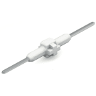 Wago Contact - Élément de raccordement pas 3mm 1 pôle, blanc Longueur 20,5 mm