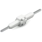 Wago Contact - Élément de raccordement pas 3mm 1 pôle, blanc Longueur 15,3 mm