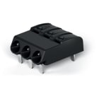 Wago Contact - Borne pour circuits imprimés THR Bouton-poussoir 0.75mm² pas 4 mm 3 pôles, noir