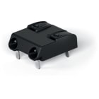 Wago Contact - Borne pour CI THR Bouton-poussoir 0.75mm² pas 8mm 2 pôles, noir