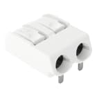 Wago Contact - Borne CI THR 2p blanc 1,5mm²