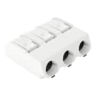 Wago Contact - Borne pour CI CMS Bouton-poussoir 1,5mm² pas 6mm 3 pôles, blanc