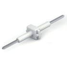 Wago Contact - Élément de raccordement pas 6mm 1 pôle, blanc Longueur 30mm