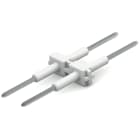 Wago Contact - Élément de raccordement pas 6mm 2 pôles, blanc Longueur 34mm
