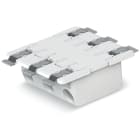 Wago Contact - Borne p. circ. imprimés SMD, traversant 0.75mm² Pas 6,5 3 pôles, blanc
