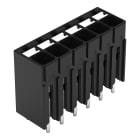Wago Contact - Borne pour circuits imprimés THR Bouton-poussoir 1,5mm² pas3.5mm 6 pôles, noir