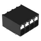 Wago Contact - Borne pour circuits imprimés THR Bouton-poussoir 1,5mm² pas3.5mm 4 pôles, noir