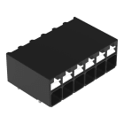 Wago Contact - Borne pour circuits imprimés THR Bouton-poussoir 1,5mm² pas3.5mm 6 pôles, noir