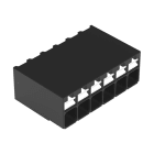 Wago Contact - Borne pour circuits imprimés CMS Bouton-poussoir 1,5mm² pas3.5mm 6 pôles, noir