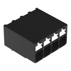 Wago Contact - Borne pour circuits imprimés THR Bouton-poussoir 1,5mm² pas3.5mm 4 pôles, noir