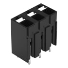 Wago Contact - Borne pour circuits imprimés THR Bouton-poussoir 1,5mm² pas 5mm 3 pôles, noir