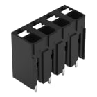 Wago Contact - Borne pour circuits imprimés THR Bouton-poussoir 1,5mm² pas 5mm 4 pôles, noir