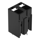 Wago Contact - Borne pour circuits imprimés THR Bouton-poussoir 1,5mm² pas 5mm 2 pôles, noir