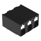 Wago Contact - Borne pour circuits imprimés THR Bouton-poussoir 1,5mm² pas 5mm 3 pôles, noir