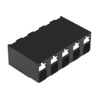 Wago Contact - Borne pour circuits imprimés CMS Bouton-poussoir 1,5mm² pas 5mm 5 pôles, noir
