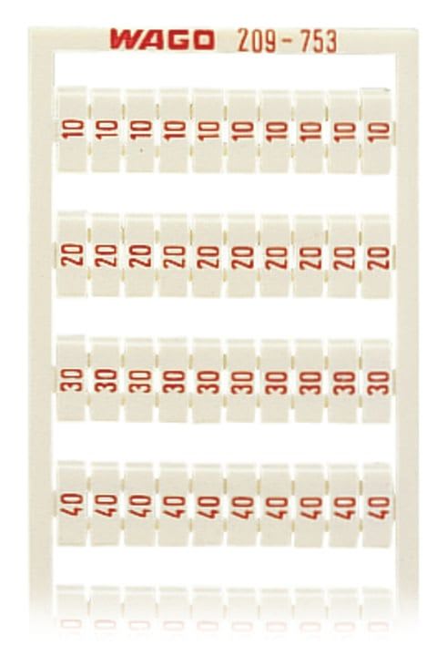 Wago Contact - Marquage WSB Vertical 10 ... 50 (20x)