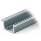 Wago Contact - Rail acier galvanisé 35 x 15 x 2,3 mm, non perforé Lg 2m