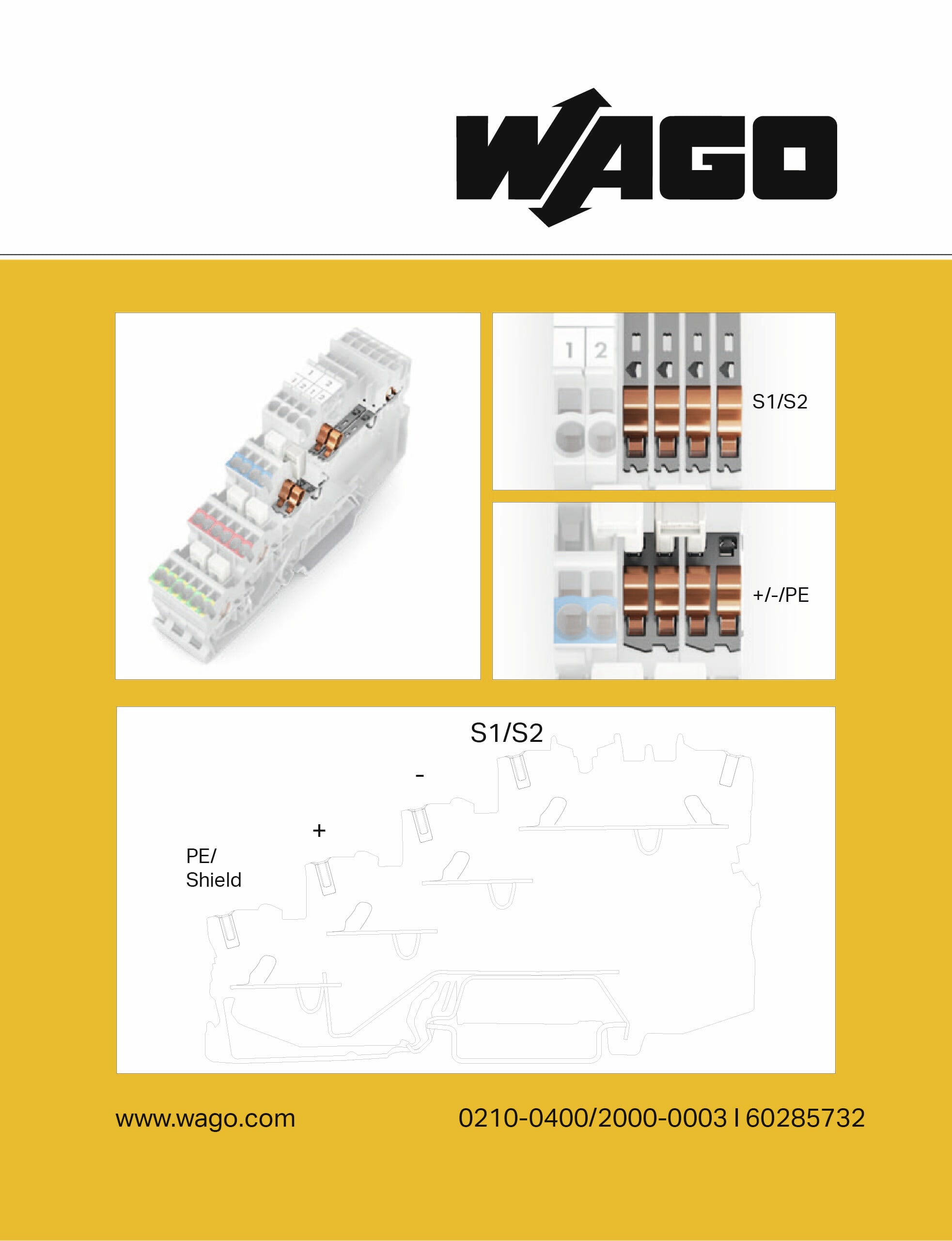 Wago Contact - Autocollant avec illustration de la pr bornes pr capt. et actionn. TOPJOB®S