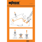 Wago Contact - Autocollant avec illustration de la manipulation