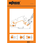 Wago Contact - Autocollant avec illustration de la manipulation pour cablage frontal