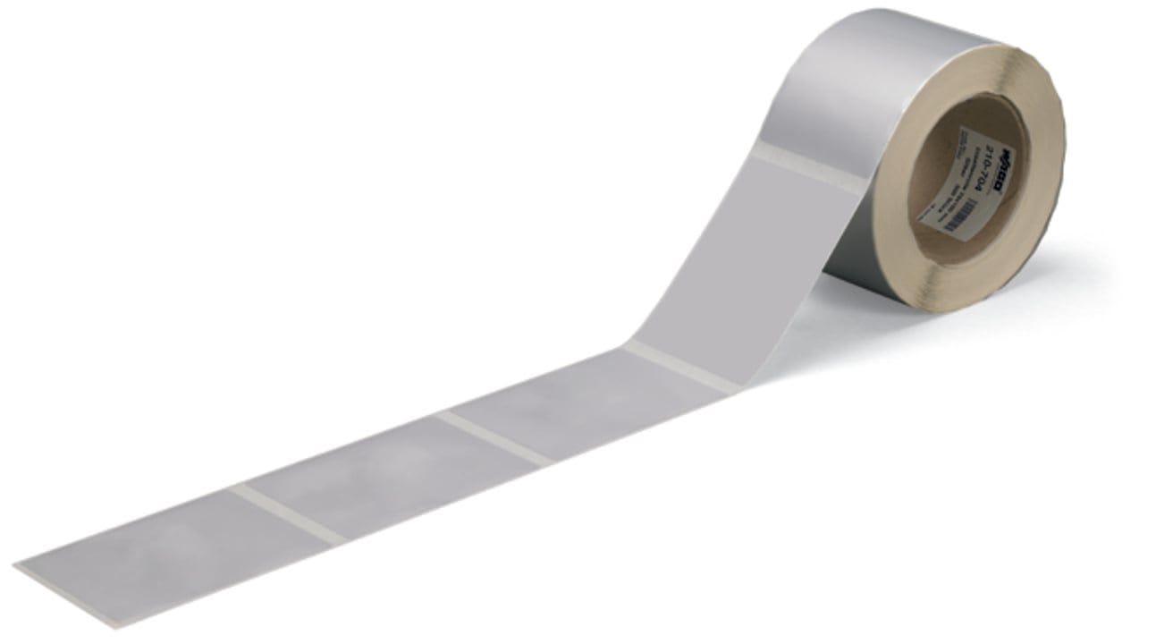 Wago Contact - Etiquettes PET argents 70X100mm 500/Rl