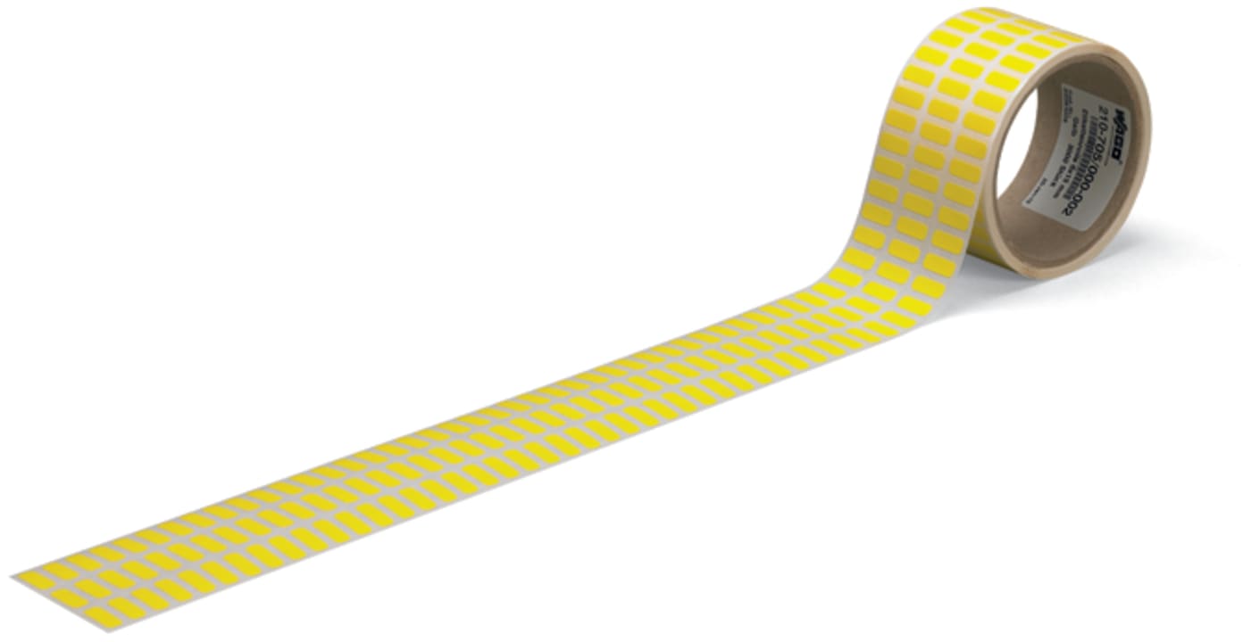 Wago Contact - Etiquettes PET jaunes 15x6mm 3000/Rl