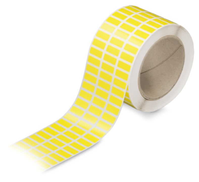 Wago Contact - Etiquettes PET Jaunes 20x8mm 3000/Rl