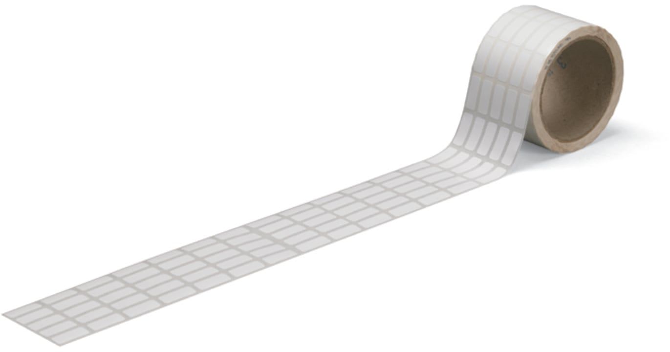 Wago Contact - Etiquettes PET blanches 9.25x25mm 3000/Rl