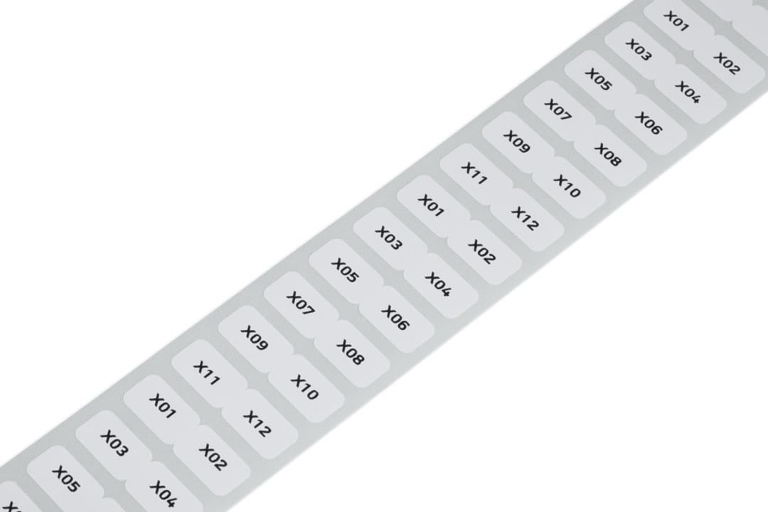 Wago Contact - Etiquettes PET jaunes 15x9mm 3000/Rl