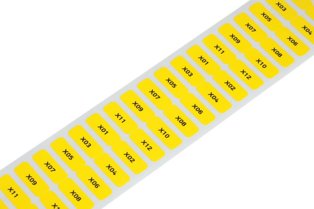 Wago Contact - Etiquettes PET blanches 20x8mm 3000/Rl