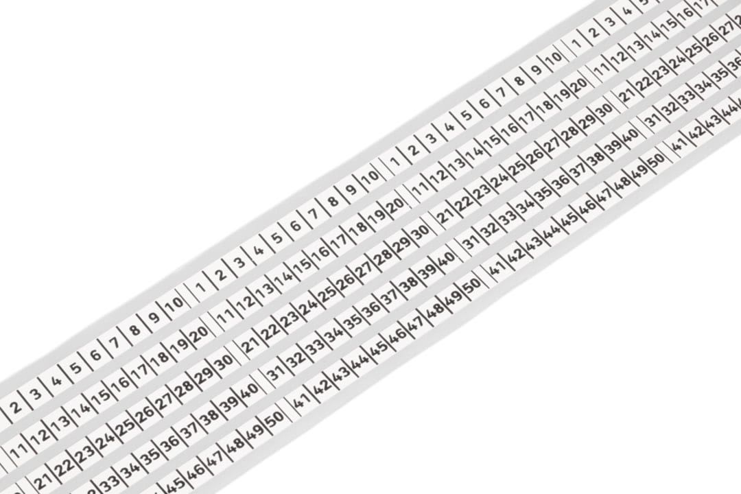 Wago Contact - Bandes reper.6mm 5x25m rouleau