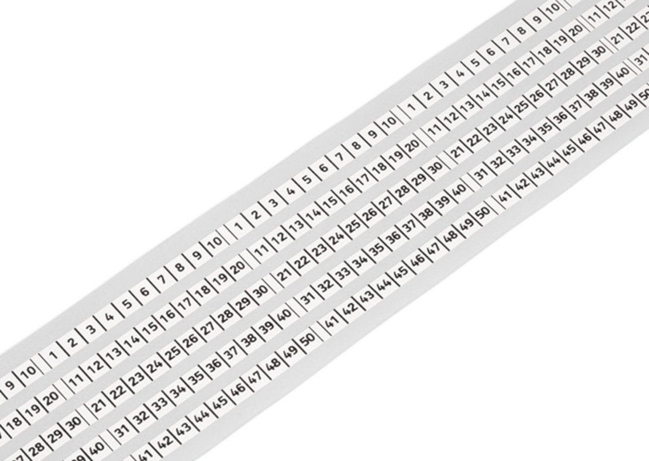 Wago Contact - Bandes reper.5mm 5x25m rouleau