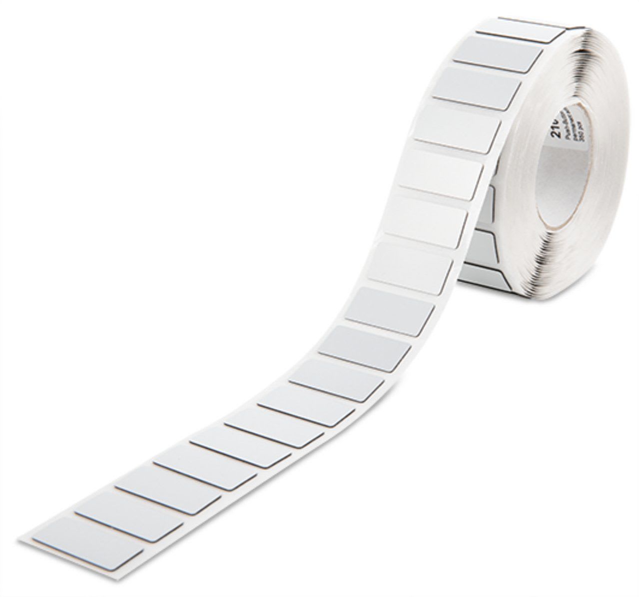 Wago Contact - Étiquettes pour support bouton-poussoir Schneider ZBZ33, 27x18mm, argent